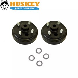 Huskey 2x Golf Cart Rear Wheel Brake Hub Drum For EZGO Electric 82+ Gas 82-93, 24 Teeth