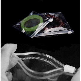 50 Self Seal PVC Pack Zipper Lock Bags,Clear Jewelry Anti Oxidation Bag Clarity Tarnish Prevention,Small Sealed Bag,Resealable packaging or Storage of Jewelry, Earrings and Rings (15x15cm/6x6inch)