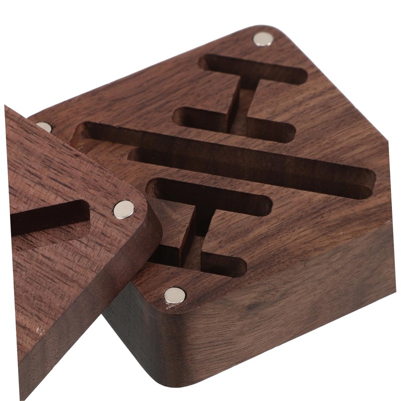 TOVINANNA Wood Cufflinks Box for Men Elegant Jewelry Organizer Travel