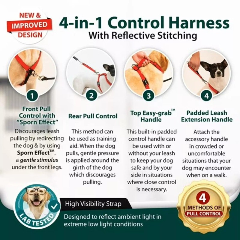 Sporn The Ultimate Dog Black Control Harness