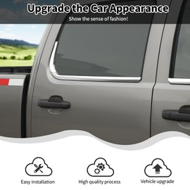 HTHE Window Sill Molding Cover 6Pcs Compatible with Chevy Silverado/GMC Sierra/Suburban/Avalanche 2007-2013 6PS