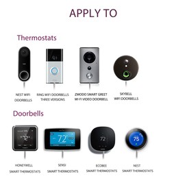 VIIVRIA 24V 40VA Doorbell Transformer - Heavy-Duty Copper Core for Ring Pro/2 & Nest Hello, Easy Install Hardwired Power Supply, Thermostat/Chime Compatible