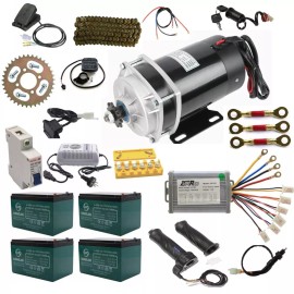 Unbranded 48V 600W Brush Motor Electric E-BIKE ATV Permanent Magnet Gear Brush Go kart - Motor + Controller only