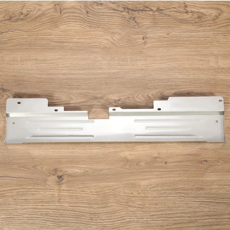 Unbranded Chrome Stainless Steel Bead Rolled Radiator Support For 1978-88