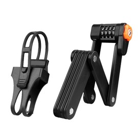 PIENSE Bicycle Lock Blade Lock, Foldable, Bicycle Anti-Theft, Security Goods, Dial Type (Black A)