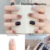 Sun&Beam Nails Artificial Nail Tips, Full Cover Clear Acrylic for