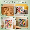 Geometric Texture Stencils for Crafts Reusable 16Pcs Stencils(10X8 Inch)