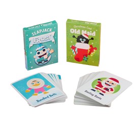Chuckle & Roar - Slap Jack Frost & Christmas Coal Old Maid - 2 Game Pack That's Perfect for Cozy Family Game Nights