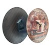 YOAI MDF Wooden Wall Clock Without Ticking Noises Silent Round