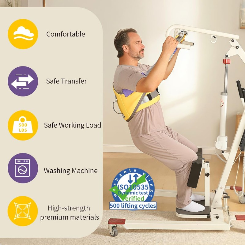 EZ Assistive Sit to Stand Lift Patient Aid Padded Sling