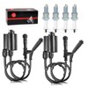 Ignition Coil Pack & Spark Plug + Cap For Honda