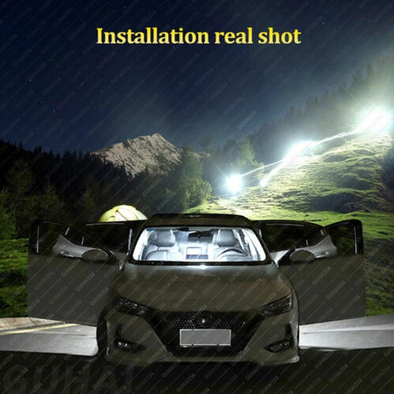 GLOWSPEED 20PCS White LED Bulb Interior Lights Package Kit for