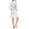 Charter Club Floral-Print Wrap Plush Robe, Floral, Size M/L