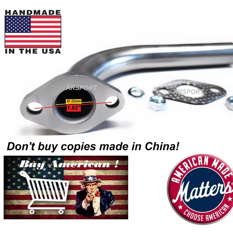 andrei-x Exhaust with Muffler for: Predator 3HP 79cc from Harbor