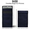 COUSLEWI Faraday Bags for Phones Anti-Theft Protection Navy Blue