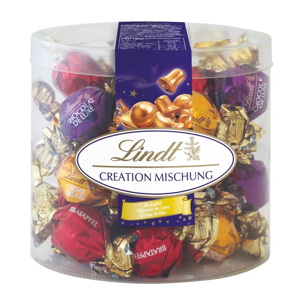 Lindt Chocolate Creation Mixture 32 Pieces | 360 g Quiver | Gourmet Chocolate Balls Made from the Finest Whole Chocolate | Chocolate Gift for Christmas | Christmas Chocolate