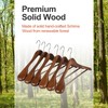 TOPIA HANGER Wide Shoulder Wooden Hangers, Suit Hangers with Non