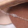 ASH'S CHOICE Women's Chains 925 Sterling Silver Bracelet with Double