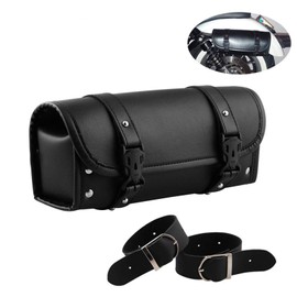 VKALTUL - Bolsa de herramientas para motocicleta, adecuada para Harley Suzuki Kawasaki, universal, bolsa lateral de motocicleta, bolsa de horquilla de motocicleta, Negro -, Pequeño, Bolsa de