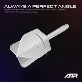 GOAT - Air White No6 Flights Inbetween, 3 Plastic Dart Flights