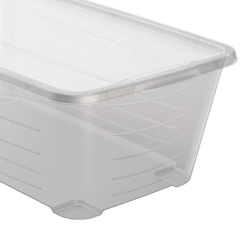 Life Story 6 Quart Rectangular Clear Plastic Protective Storage Shoe
