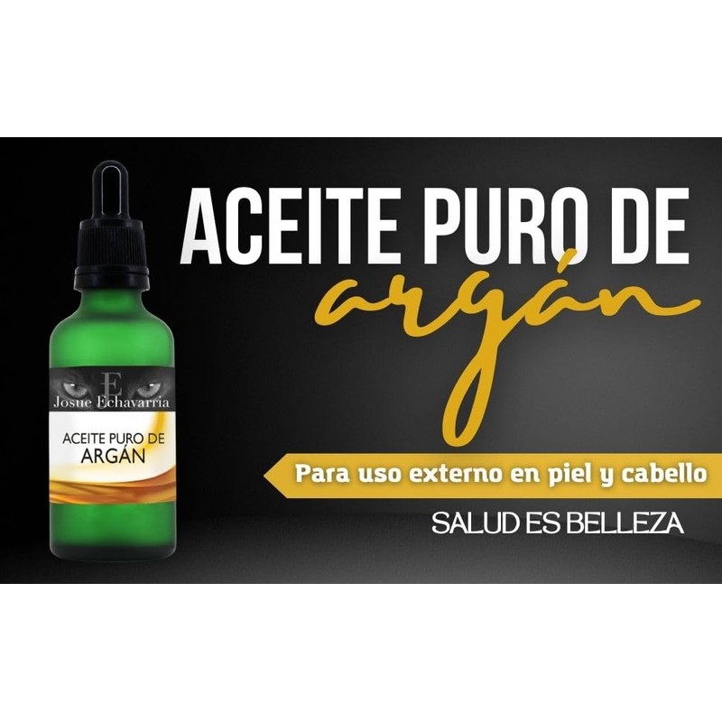 Aceite de Argán para Piel y Cabello 50ml Uso Externo.