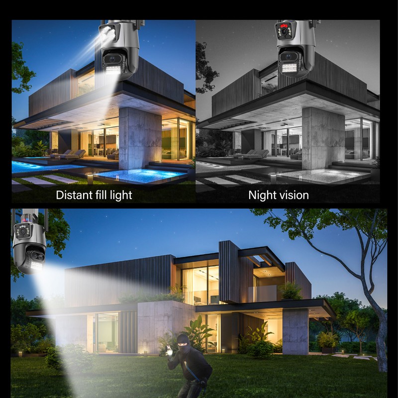 8MP Security Camera Outdoor HD WiFi Security Camera 360 Degree