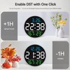 JoFomp LED Digital Wall Clock Large Display, 10" Digital Alarm