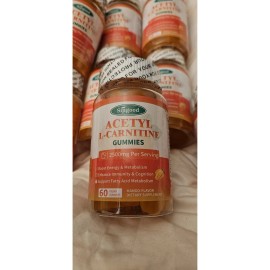Suppgood Acetyl L Carnitine Gummies Dietary Supplement Mango 2500mg Vegan Sealed