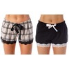 Just Love Womans Shorts PJs Sleepwear (Pack of 2) 6334-10281-GRY-L