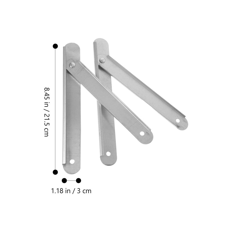 Housoutil 2PCS Aluminum Alloy Step Ladder Hinges, Easy Install Replacement