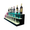 31" 3 Step Tier LED Lighted Shelves Illuminated Liquor Bottle