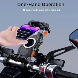 Kewig Motorcycle Mount with Vibration Dampener & High-Speed Secure Lock, Newest