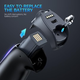 TEEMI 2D Bluetooth Barcode Scanner with USB Cradle, Wireless QR Code Reader Handsfree Automatic Screen Scanning Bar Code Scan Gun with One Press Battery Replaceable Feature, Powerful Data Parsing