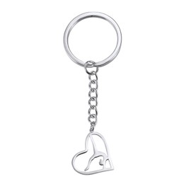 VASSAGO Gymnastics Keyring Stainless Steel Sports Ballerina Pendant Gymnastics Trainer Jewelry Gifts for Girls, Gymnastics