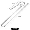 36 PCS Metal Long Curtain Hooks