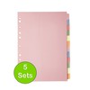 [5 Pack] A4 File Dividers 12 Part | A4 Subject
