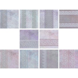 Ideen mit Herz Pack of 10 Lace Greeting Cards 16cm x 16cm 230gsm Assorted Designs with Envelopes