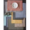 DII Two-Toned Collection Tabletop, Placemat Set, Vintage Red, 6 Piece