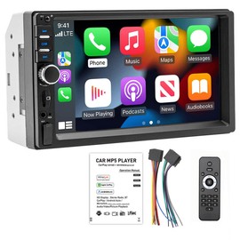 Eaglerich 2Din Car Radio 7inch Touch Screen Mirrorlink Bluetooth Call Steering Wheel Control Car MP5 Player Support Rear View Camera FM USB AUX in