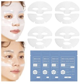 Reepic Cosmer Deep Collagen Face Mask, Skinqueen Bio-Collagen Overnight Mask, Facial Anti Wrinkle Lifting sheet masks, Hydrating Korean Collagen Real Mask for elasticity, firming