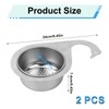 2pcs Swan Sink Strainer Basket, Premium Stainless Steel Hanging Kitchen