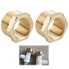 2 Stück Brass Reducer Reduzierung 1 Zoll Auf 3/4 Zoll,