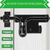 Litensh Door Bolt Double-Sided Sliding Bolt Door Lock with Padlock