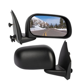 cciyu Black Power Left and Right Side View Mirror Manual Folding Heated Fits for 2004-2009 For Dodge For Durango
