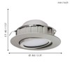 LED-EINBAUSPOT Ø84 NICKEL-M.'PINEDA'
