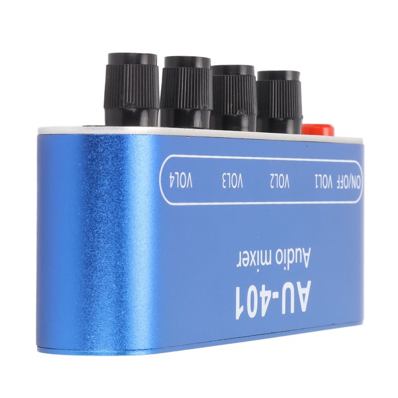 Mini Stereo Mixer 4 in 1 Out Volume Adjustment 3.5mm