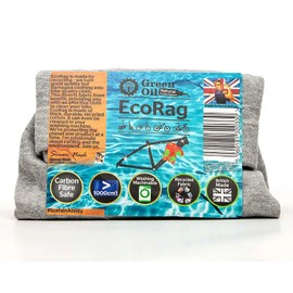 Green Oil EcoRag - Upcycled Bike Cleaning Cloth | Carbon Fiber Safe, Machine Washable | Thick, Durable Cotton | Great for Frames & Detailing | Made in UK