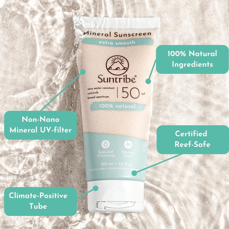 Suntribe Natural Mineral Organic Sun Cream Sport SPF 50/100 ml,