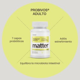 Matter Probivos Adultos Probióticos Con Glutamina 45 Cap Sabor Sin Sabor